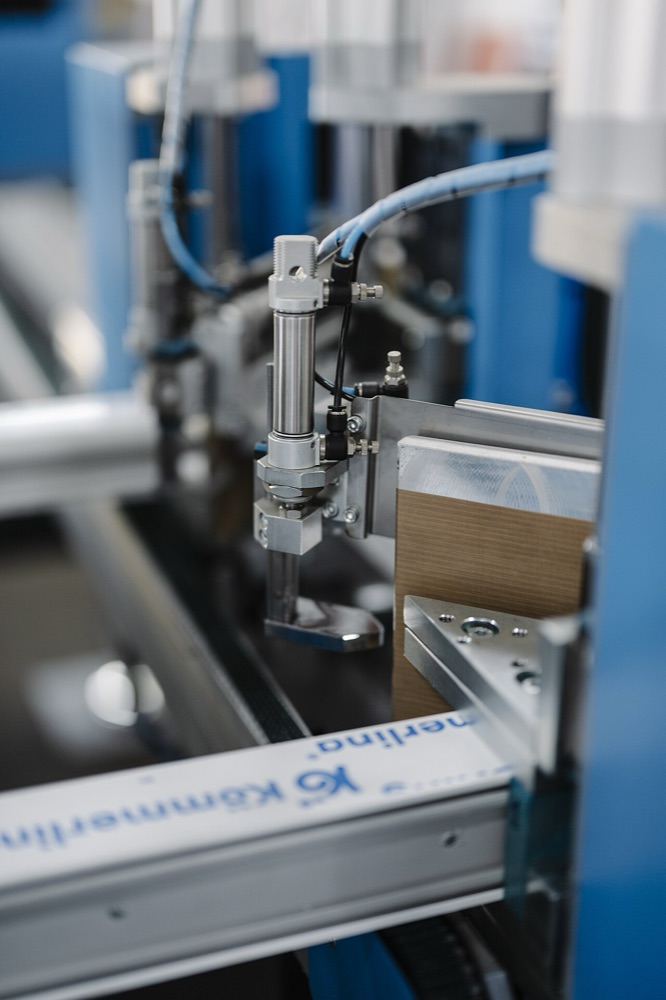 Automated assembly tooling on a production line